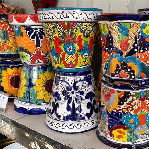 Talavera Pots | Mexican pottery decor, Pottery designs, Talavera pottery