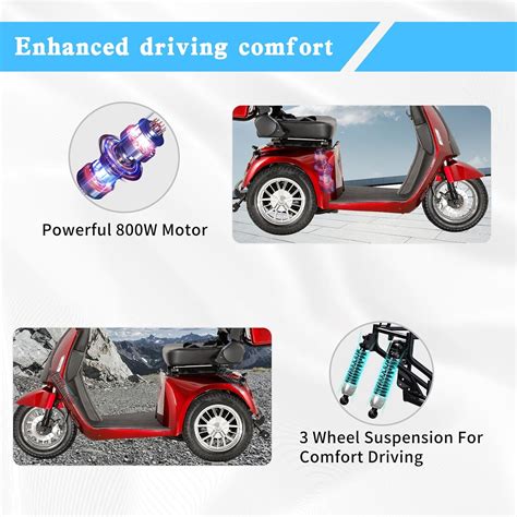 Dvsripa Heavy Duty 3 Wheel Scooter for Adults,All Terrain India | Ubuy