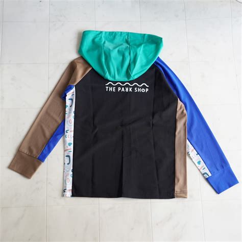 ラッシュガード キッズ フーディー ザ・パークショップ 水着 長袖 THE PARK SHOP TROPICAL PARK RASH ...