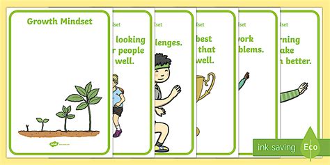 Growth Mindset Early Years Statement Posters - EYFS