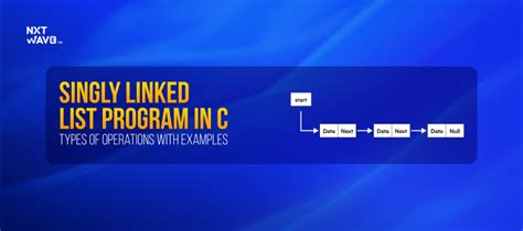 Singly Linked List Program in C 的图像结果