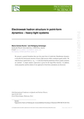 Fillable Online pos sissa Electroweak hadron structure in point-form ...