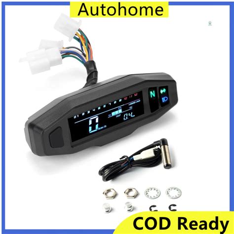 Jual Universal LCD Digital Motorcycle Meter Speedometer Digital Odo ...