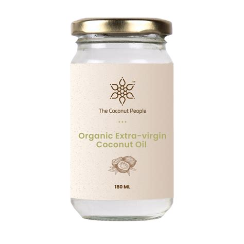 100% Organic Extra Virgin Coconut Oil - PACK OF 2 x 180 ML – The ...