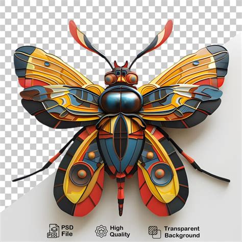 A bug isolated on transparent background | Premium AI-generated PSD