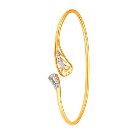 14KT Yellow Gold Diamond Bangle