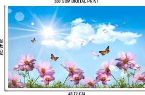 Nature Poster |Butterfly with Flowers Poster|Decorative wall Interior ...