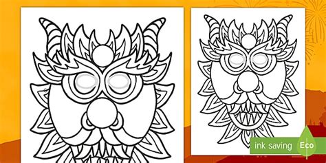 Chinese New Year Nian Mask Craft | Twinkl Resources - Twinkl