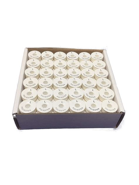 Pre-Wound Embroidery Bobbins Style L Prewound Bobbins for Machine ...