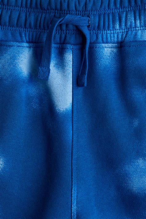 Printed sweatshirt shorts - Blue/Tie dye - Kids | H&M IN