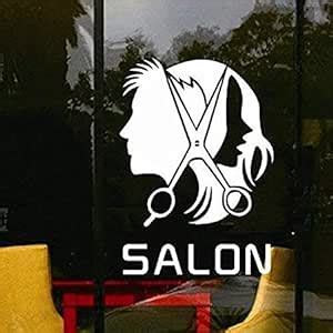 LYOMAN® Salon Wall Sticker Unisex Salon | Salon Wall Stickers White ...