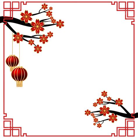 Chinese New Year Clip Art Frame Chinese New Year Dragon Red Lantern