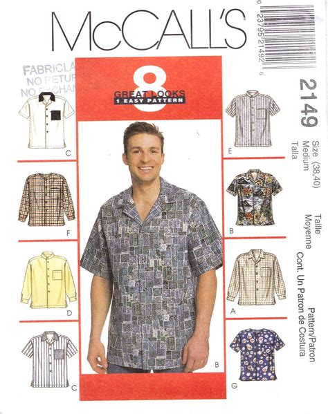 Mens Shirt Sewing Patterns - Pattern Tips Archive