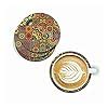 PAPER PLANE DESIGN Handmade Mandala Pattern Wooden Coaster Set for Home ...