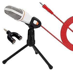 Tech-Venisha 3.5mm AUX Condenser Microphone for Laptop,Desktop Mobile ...