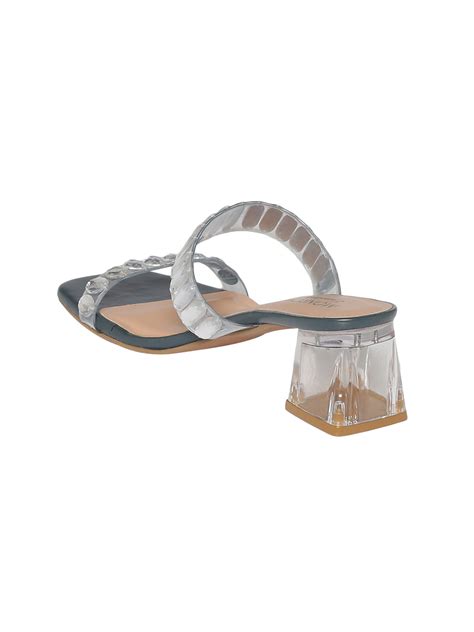 Carina Navy Blue Block Heels – Monrow Shoes