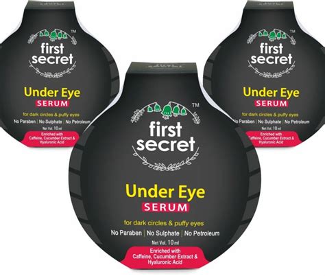 first secret Under Eye Serum For Dark Circles & Puffy Eyes with Saffron ...
