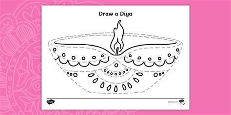 Diwali Lamp Drawing | Diwali Diya Drawing | Twinkl | EYFS