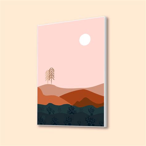Golden Hour Dreamscape Wall Painting – Nestroots