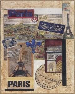 Paris Collage Fine Art Print - Susan Osborne posters - Architecture ...