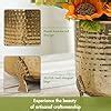 BEHOMA Metal Hammered Planter for Home Decor | Decorative for Indoor ...