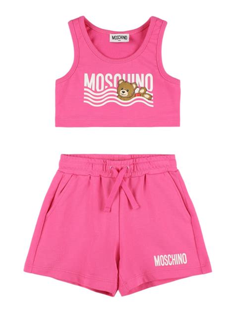 Printed cotton tank top & shorts - Moschino - Girls | Luisaviaroma