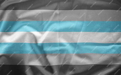 Premium Photo | Demiboy flag waving at full size taking up the entire ...