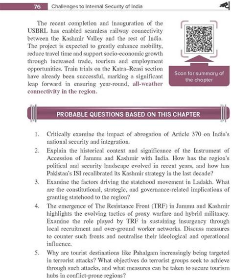 Challenges to Internal Security of India Courseware (English) for Upsc ...