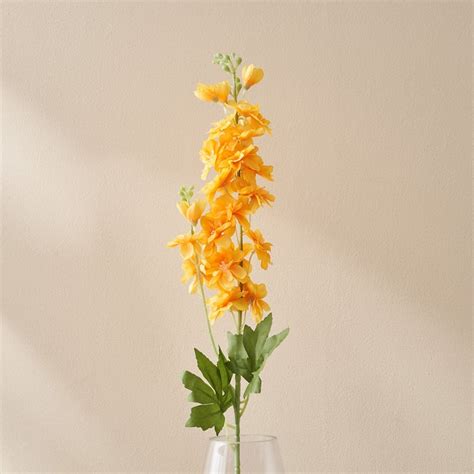 Buy Festoon Flaxen Artificial Delphinium Flower Stick - 82cm from Home ...