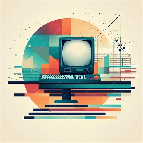 Retro Computer Illustration 的图像结果