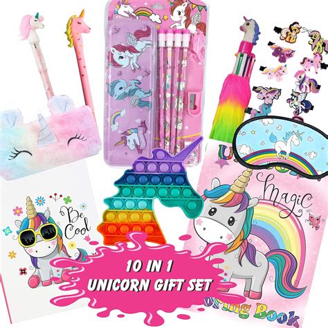 INDIKONB 10 in 1 Unicorn Gifts for Girls | Unicorn Theme Birthday gift ...
