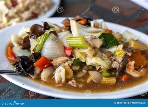 Popular Filipino Food Chopsuey Stock Image - Image of corn, vegetable ...
