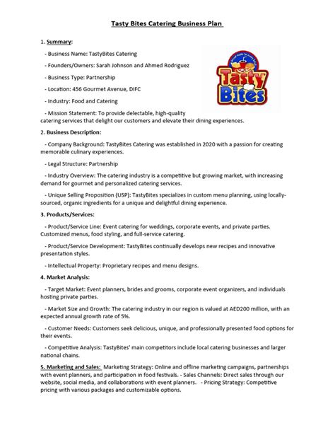 Business Plan Example | PDF