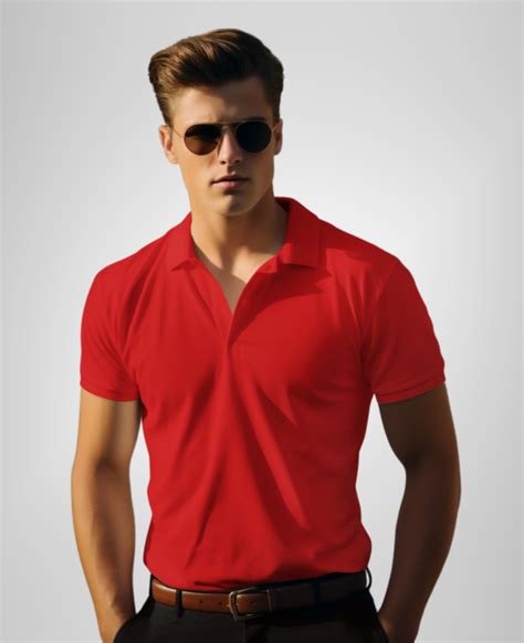 Regular Red Polo T-shirt for Men – TORCC