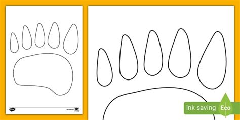 Bear Claw Colouring Sheet | Activity | Twinkl