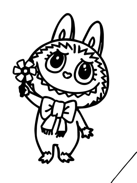 Printable Labubu coloring page - Download, Print or Color Online for Free