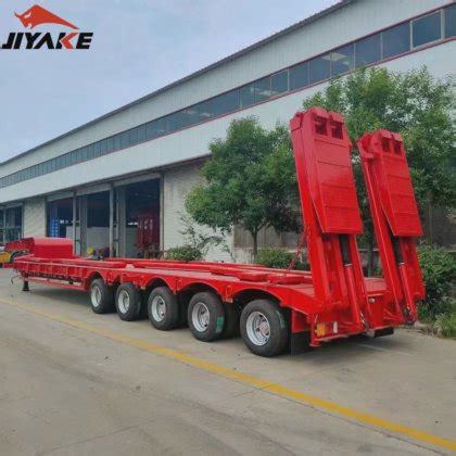 Brand new truck trailer 100 ton excavator lowboy low loader gooseneck ...