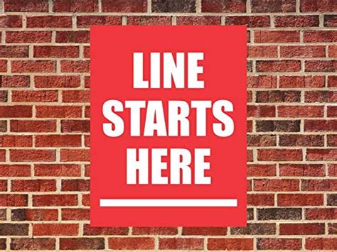 INSHOPFITTING LINE Start HERE COVID 19 for Office Sticker Sign Saftey ...