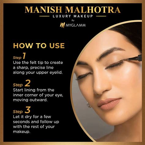 Buy MANISH MALHOTRA BEAUTY BY MYGLAMM PRECISION LIQUID EYELINER-BLUE ...