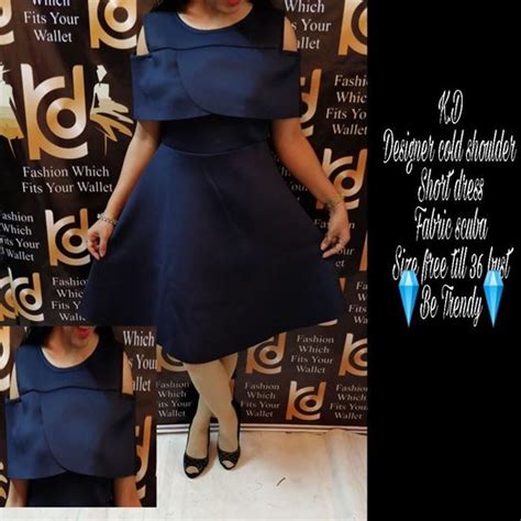 Alfa Store. Designer cold shoulder Short dress