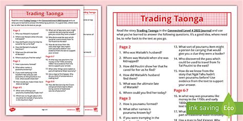 Connected 2022 L4: Trading Taonga Activity