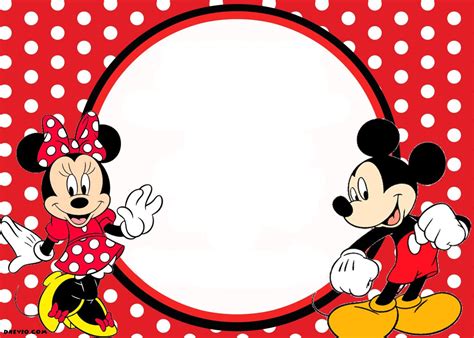 Mickey And Minnie Mouse Template