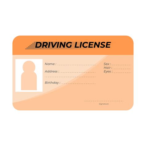 Printable Blank Drivers License Template