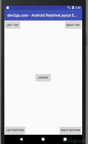 RelativeLayout Android 的图像结果