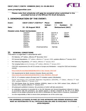 Fillable Online CSI3*CSI1*CSIYH VERBIER (SUI) 2125 Fax Email Print ...