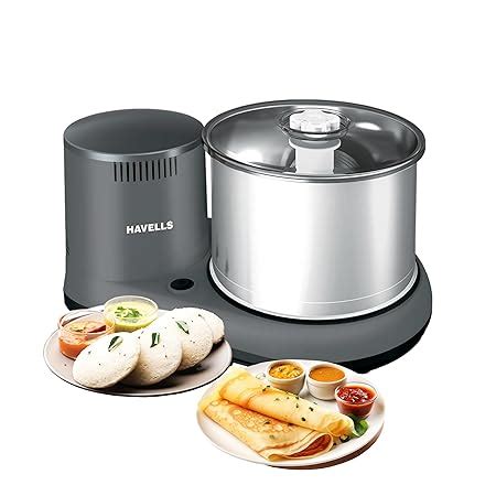 Havells Alai Plus 2 Ltr Wet Grinder | Food Grade Stainless Steel Drum ...