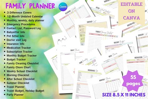 Image result for Family Planner Examples