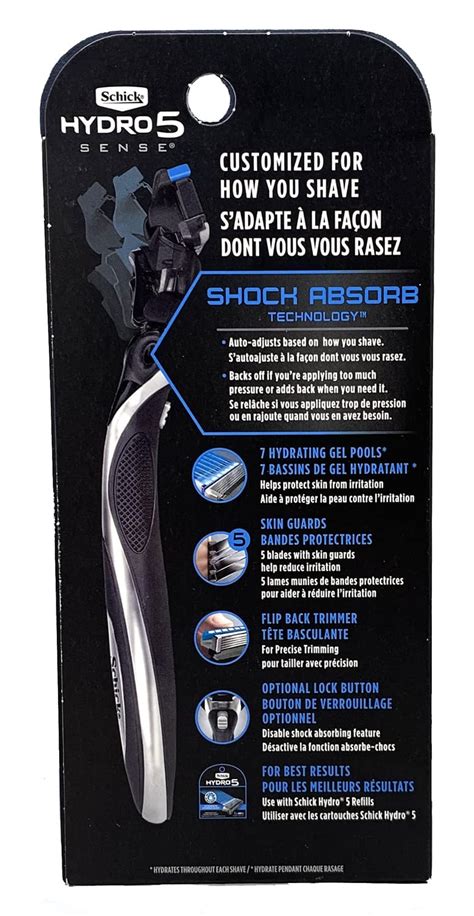 Buy Schick Hydro 5 Sense Hydrate Razor Limited Edition Hande with Shock ...