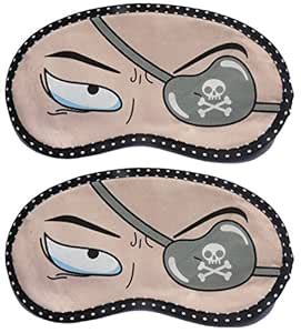 Jenna Patch Eye Patch Eye Cartoon Face Sleeping Eye Mask (Pack of 2 ...