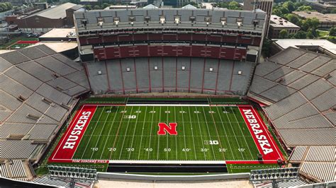 The Nebraska Cornhuskers football program unveiled a new turf design ...
